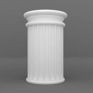 Printable cylindrical pedestal base 3d model