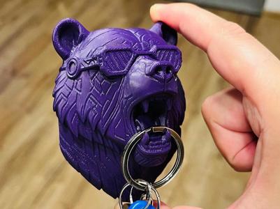 Cyber Bear wall mounted decoration key holder