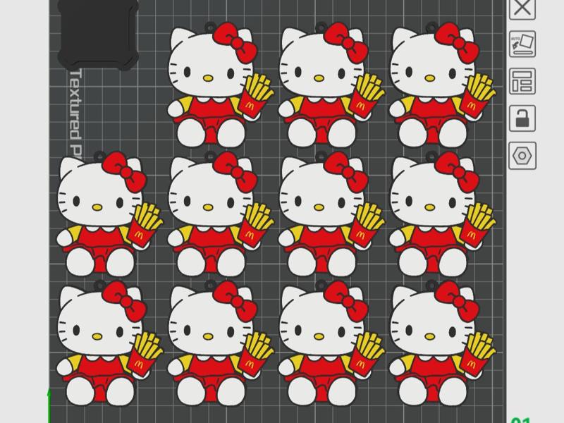McDonald's Hello Kitty (School Bag Pendant)