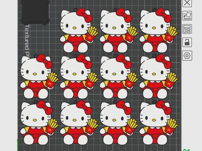 McDonald's Hello Kitty (School Bag Pendant)