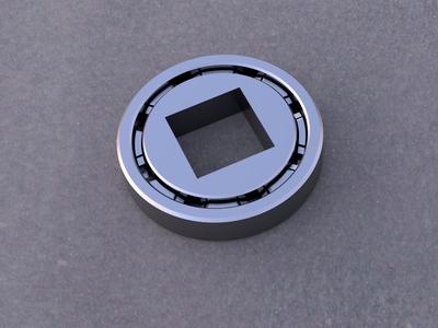 20x20mm Square Shaft Ball Bearing | Parametric