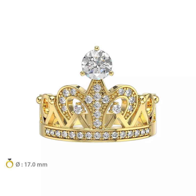N144 Crown Woman wedding ring