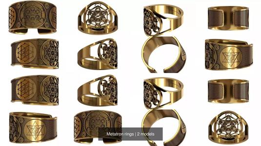 Metatron rings 3D Model Collection