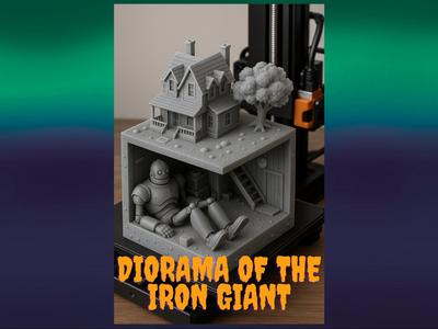 DIORAMA OF THE IRON GIANT !
