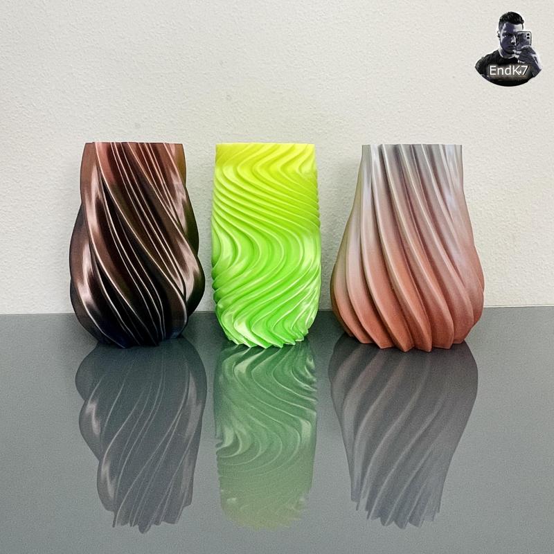 Unique spiral Vase Set - 3 Designs