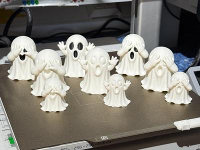 Halloween Ghost Trio, Single, Multi Colour & Mini