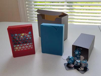 Thin Sheet Flatpack Deck Box + 2 Player Set Box