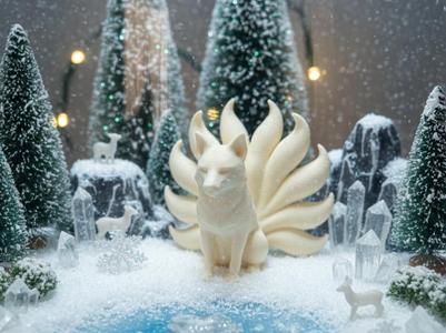 Ten-tailed wolf (Inspired by Ninetails Pokémon)
