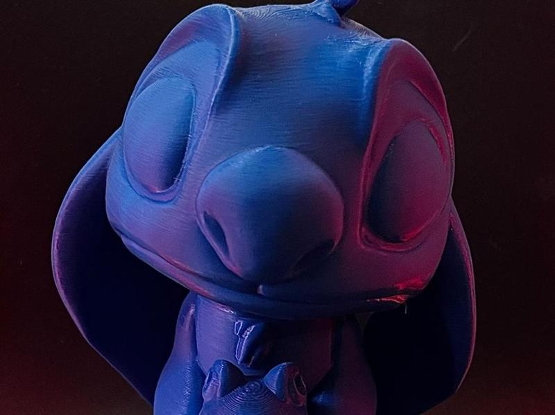 Cute Stitch with Frog – Adorable 3D Print Figurine