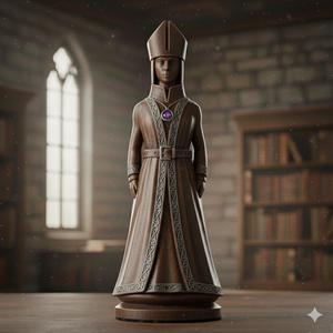 Wood Like Chess Bishop