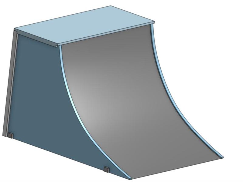 Skate ramp assemble easy print