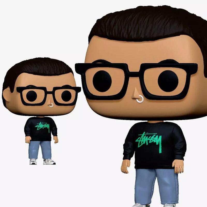 001164 big head toy hipster ring in nose 3d print ready