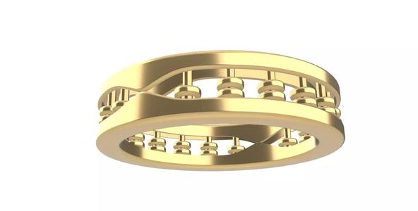 0258 Bvlgari Shape Abacus Ring