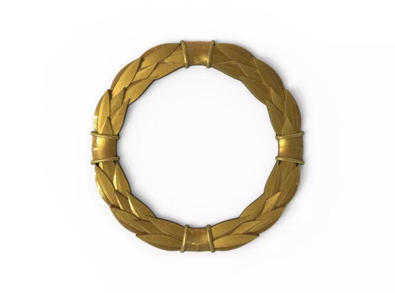 A wreath of laurel leaves 03