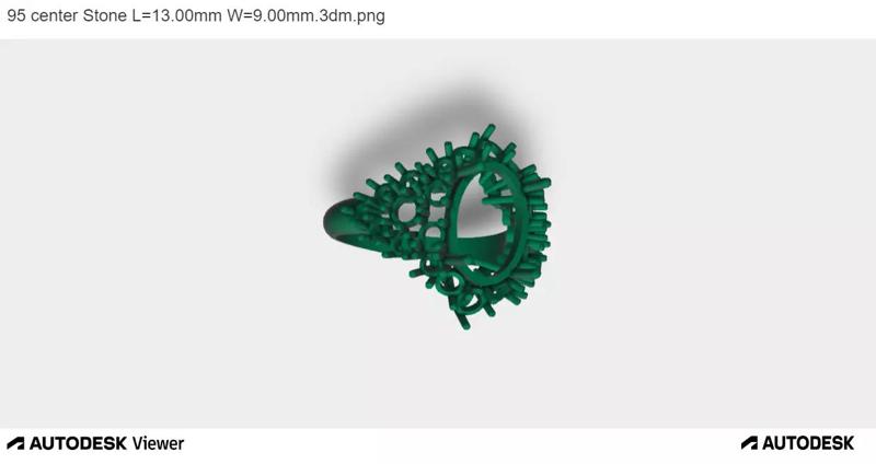 Women Ring with an Oval-cut Center Stone