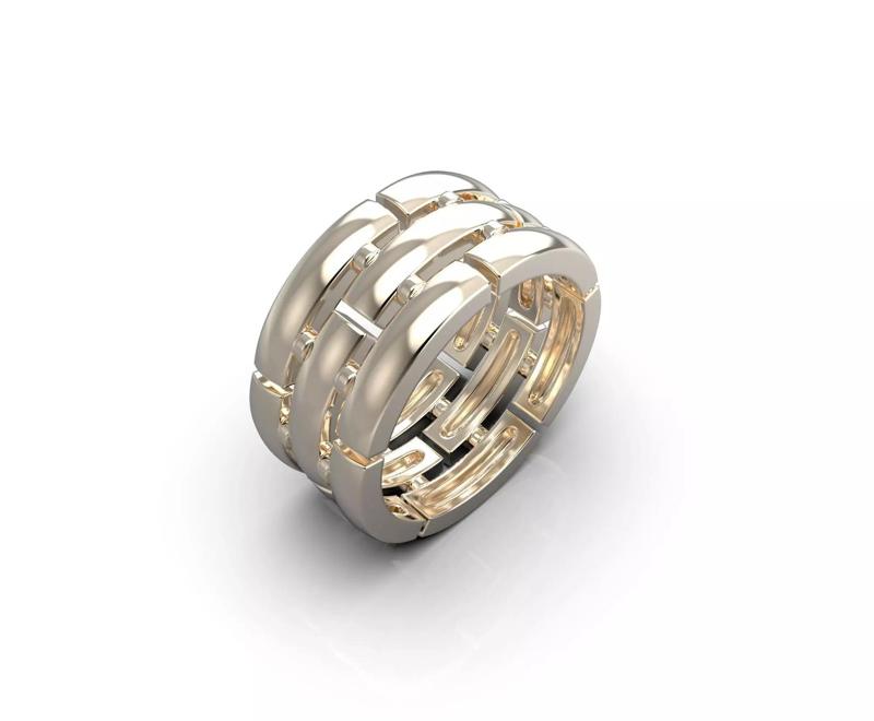 111208 R Stripes ring