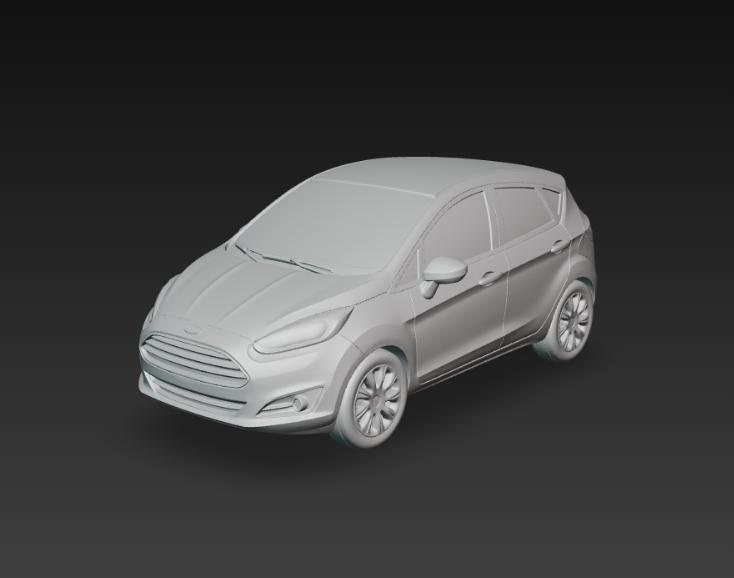 Ford Fiesta - Compact Hatchback 3D Model for 3D Printing