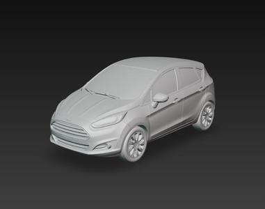 Ford Fiesta - Compact Hatchback 3D Model for 3D Printing