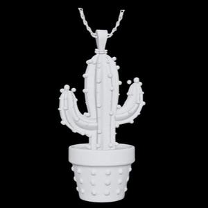 Potted Cactus Pendant