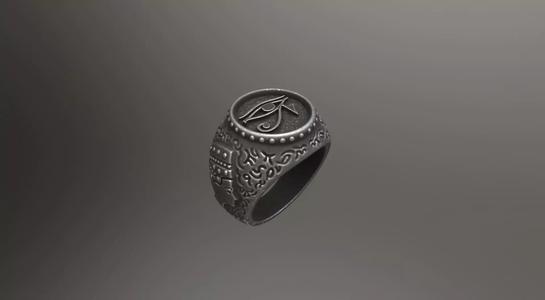 - The Eye of Horus - Ring for 3d print -