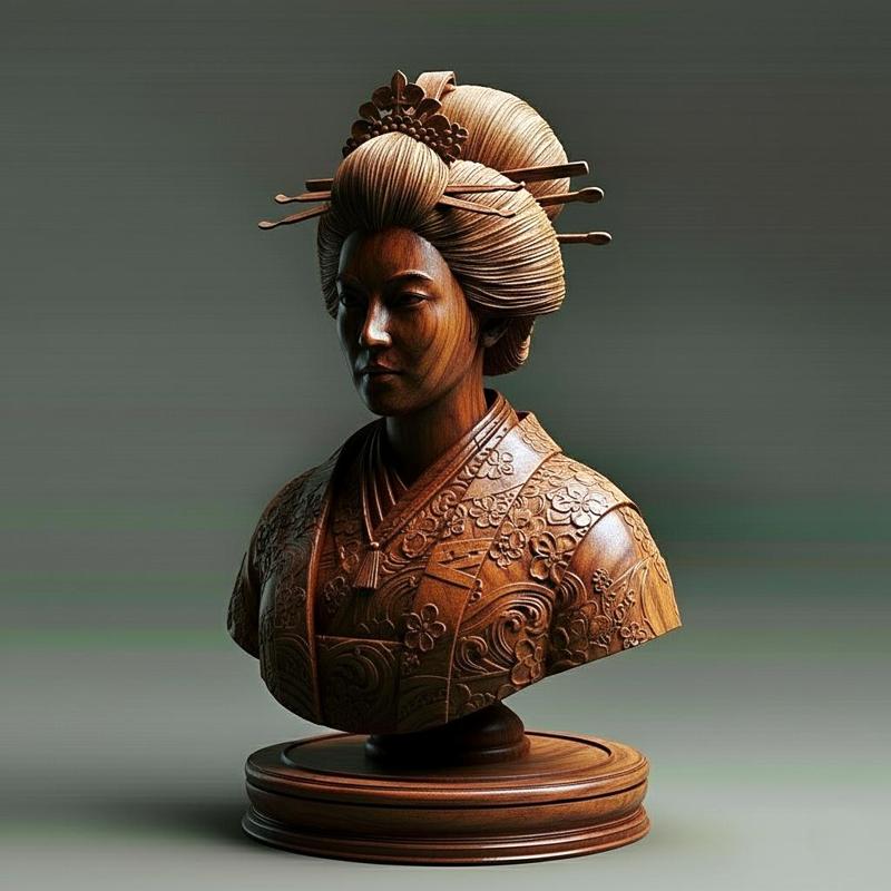 Medieval Japanese Queen Chess Piece