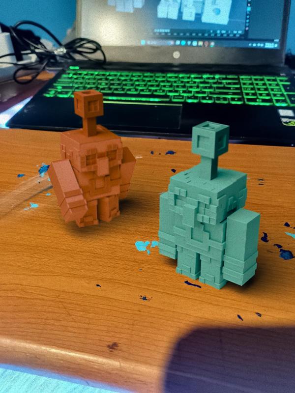 Toy copper golem