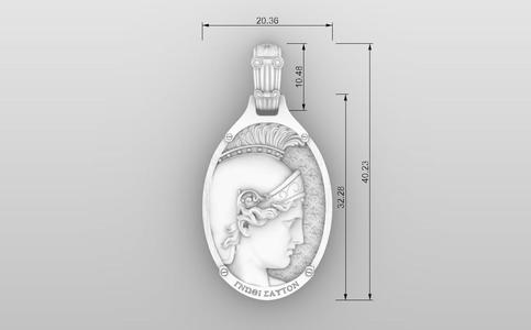 Athena Warrior Pendant