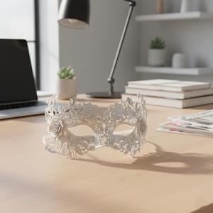 Venetian Rose Filigree Mask