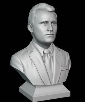 Charlie Kirk Collectible Bust – High-Resolution 3D Printable Model