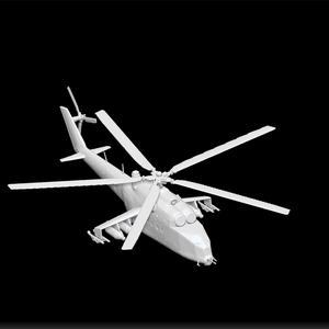 mil mi 24a - Mil Mi-24 large helicopter gunship - attack helicopter