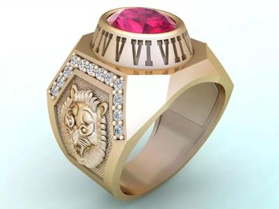 Tiger Rings - Mens rings - N2374