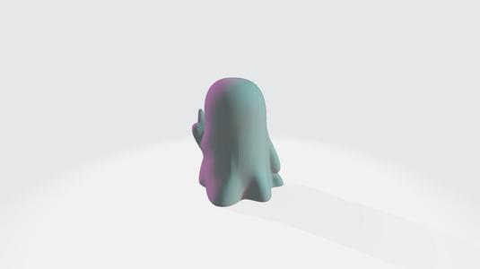Mad ghost for halloween - 3d model
