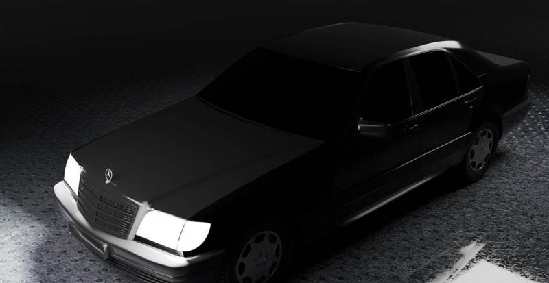 3D model of Mercedes w140