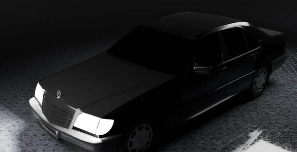 3D model of Mercedes w140