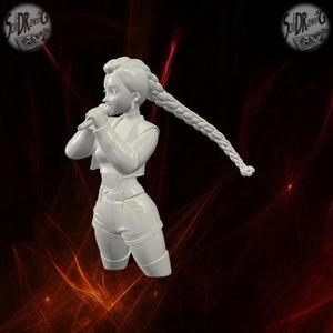 K-pop Demon Hunter Rumi Pop Idol Girl with Microphone – SoliDRawinGs SG976