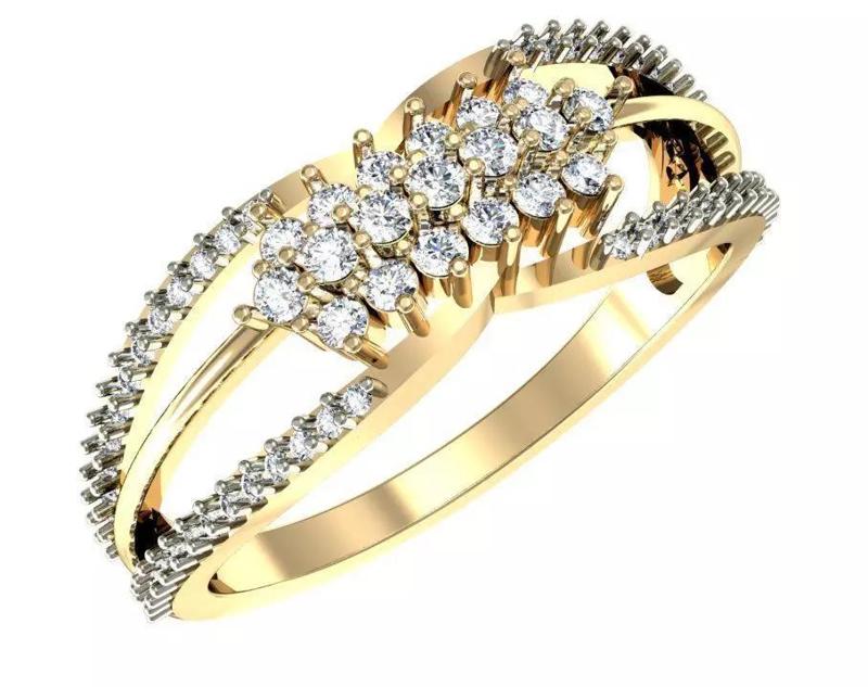 Utano Round Diamond Engagement Ring