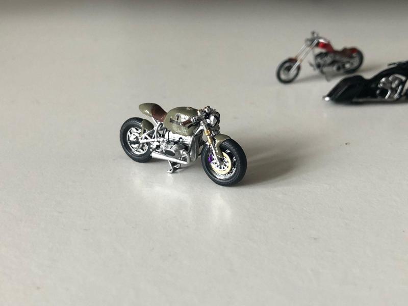 1/64 bmw r100 cafe racer custom hotwheels