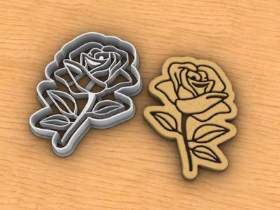 Rose cookie cutter