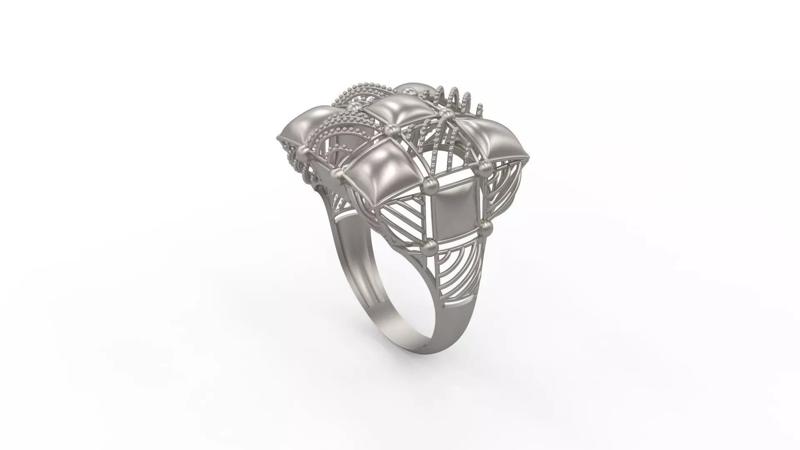 Ultra Vision Square Women Ring - Eu 58