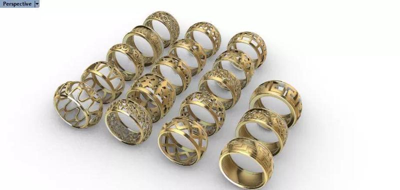 Various Collection Pattern Rings Bands jewelry