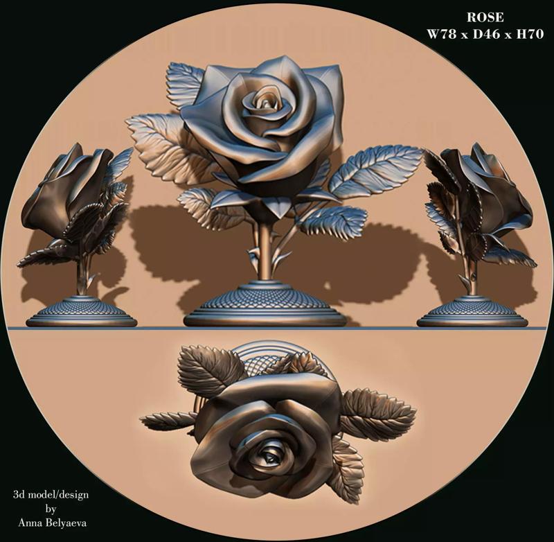 ROSE flower for 3D printer