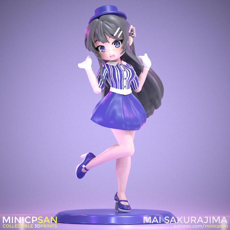 Mai Sakurajima - Cute Parade Day Outfit - Rascal Does Not Dream of Bunny Girl Senpai Anime Figure - 3D Printing