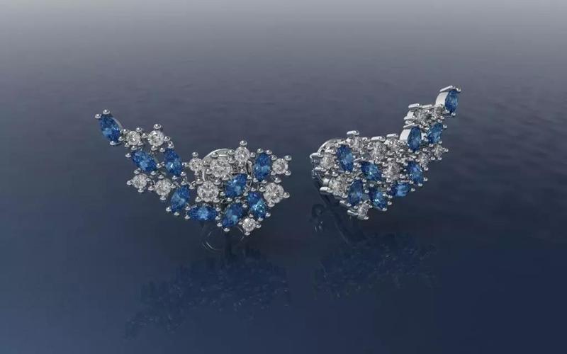 Earring Navete Ear Cuff - Jewelry 3D - BR-515