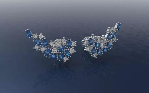 Earring Navete Ear Cuff - Jewelry 3D - BR-515