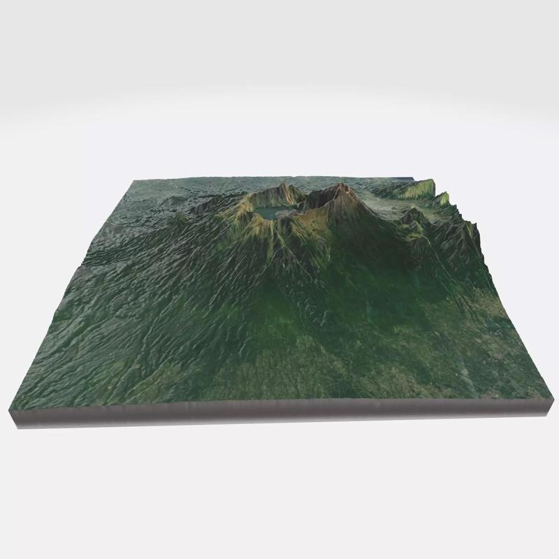 Mount Rijani - Indonesia - Lombok - 3D Map