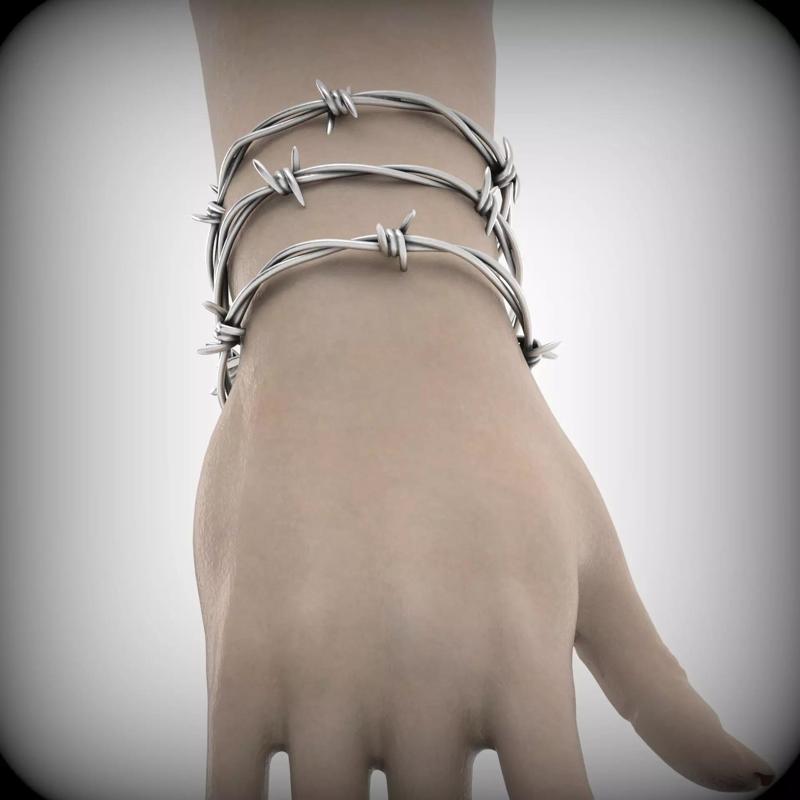 barbed wire bangle 01