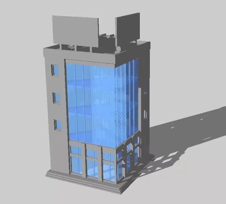 Modern City Building Office by Outland Models 3D Printable