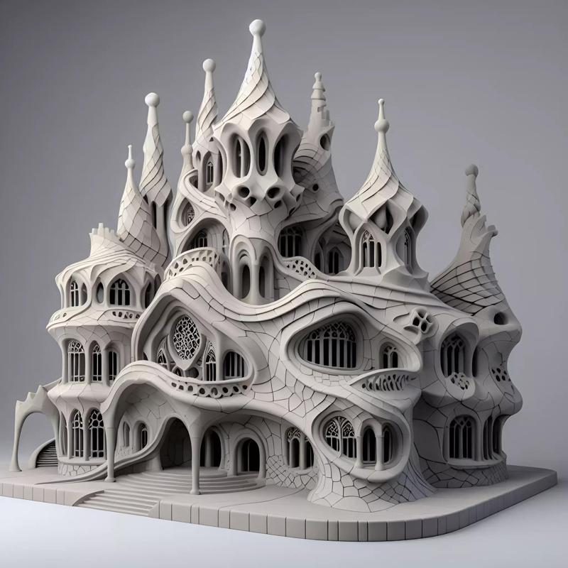 Surreal Gothic Fantasy Building