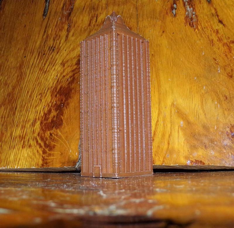 Skyscraper edison building in york city