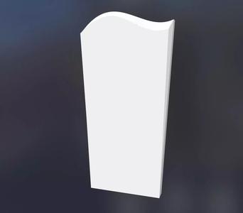 3d headstone model - wave